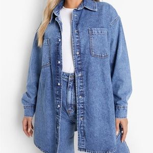 Plus-Sized Denim Jacket
